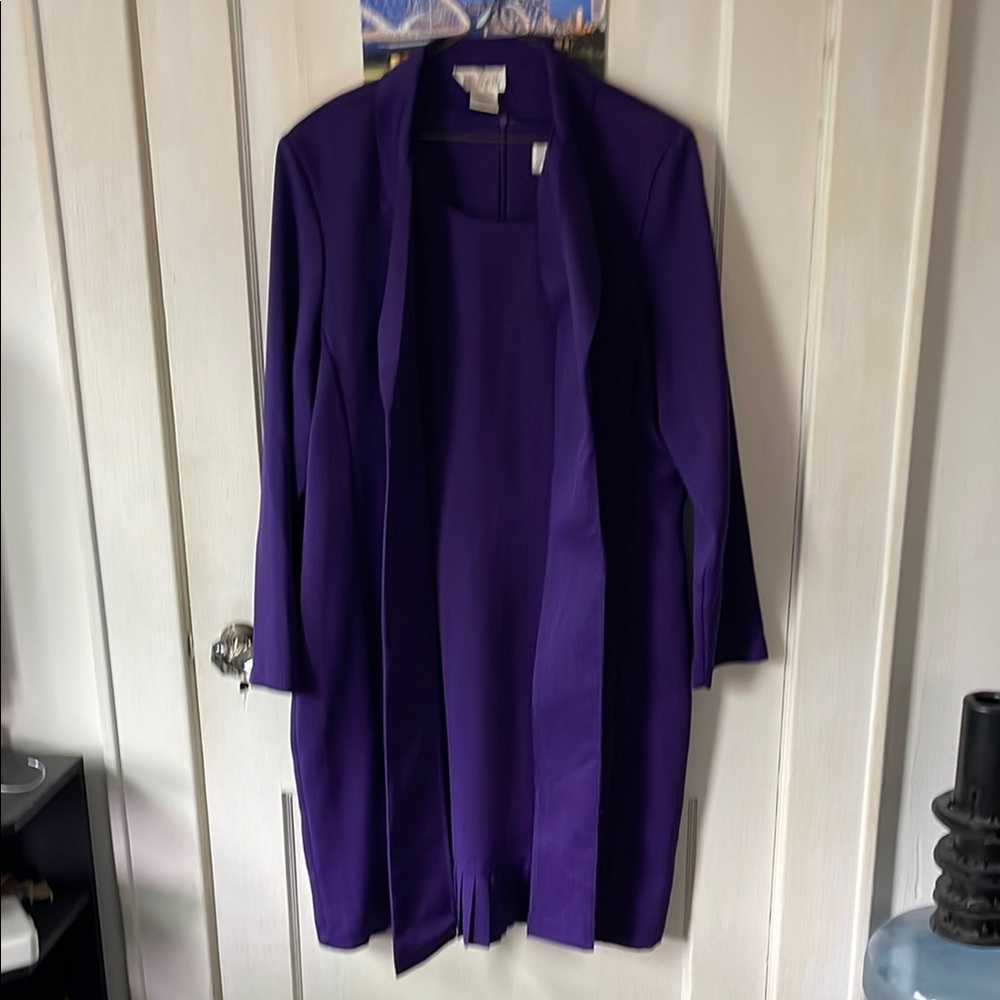 Chic Purple Midi Dress